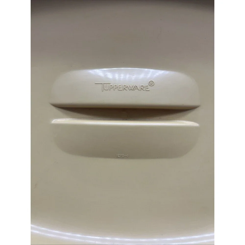 Tupperware Microwave Vegetable Steamer Harvest Gold 1273-5/1274-1/1275-4, 4 Set